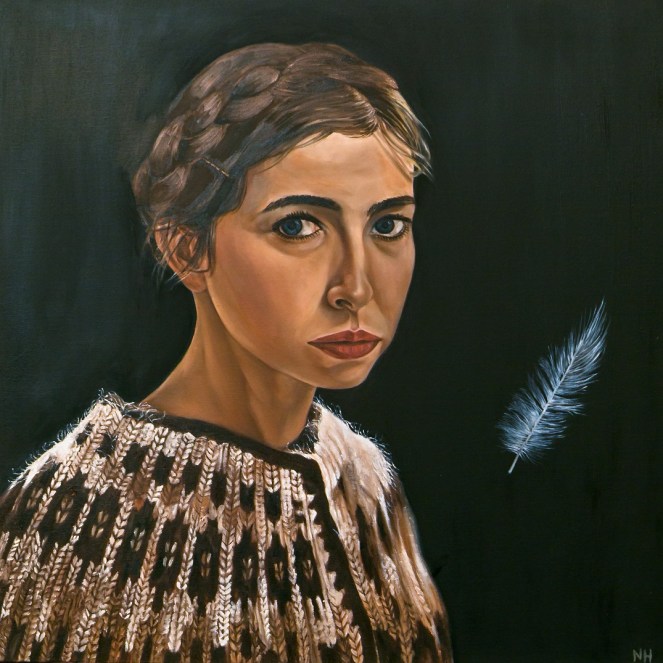 'Waiting' 70cm x 70cm